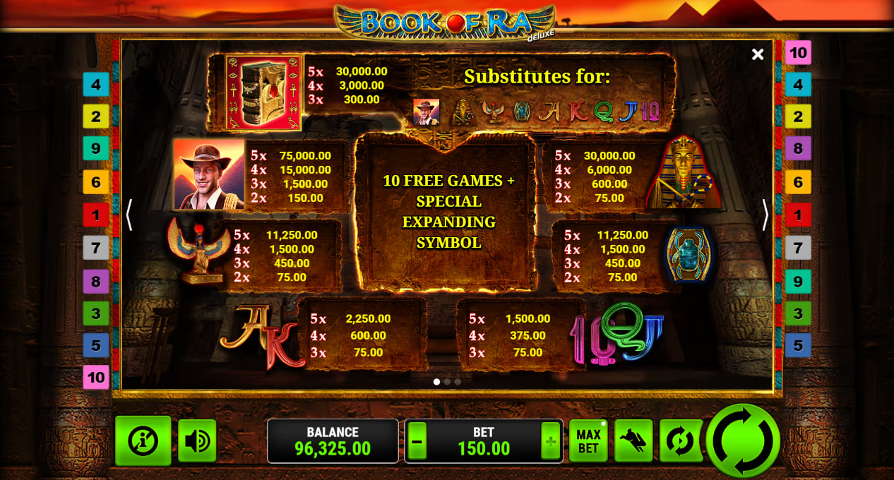 Book of Ra Deluxe screenshot