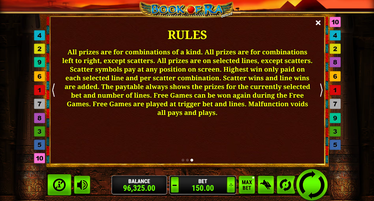 Book of Ra Deluxe screenshot